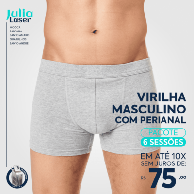 VIRILHA MASCULINO COM PERIANAL