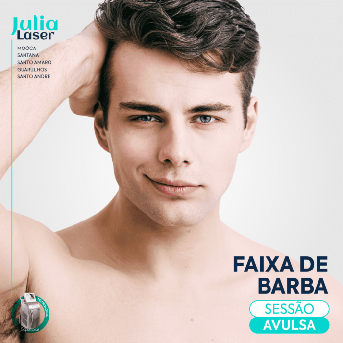 1 SESSÃO AVULSA DEPILAÇÃO FAIXA DE BARBA