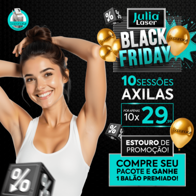 10 Sessões de Axilas De R$499 por R$299,99  ou 10x R$ 29,99 sem juros