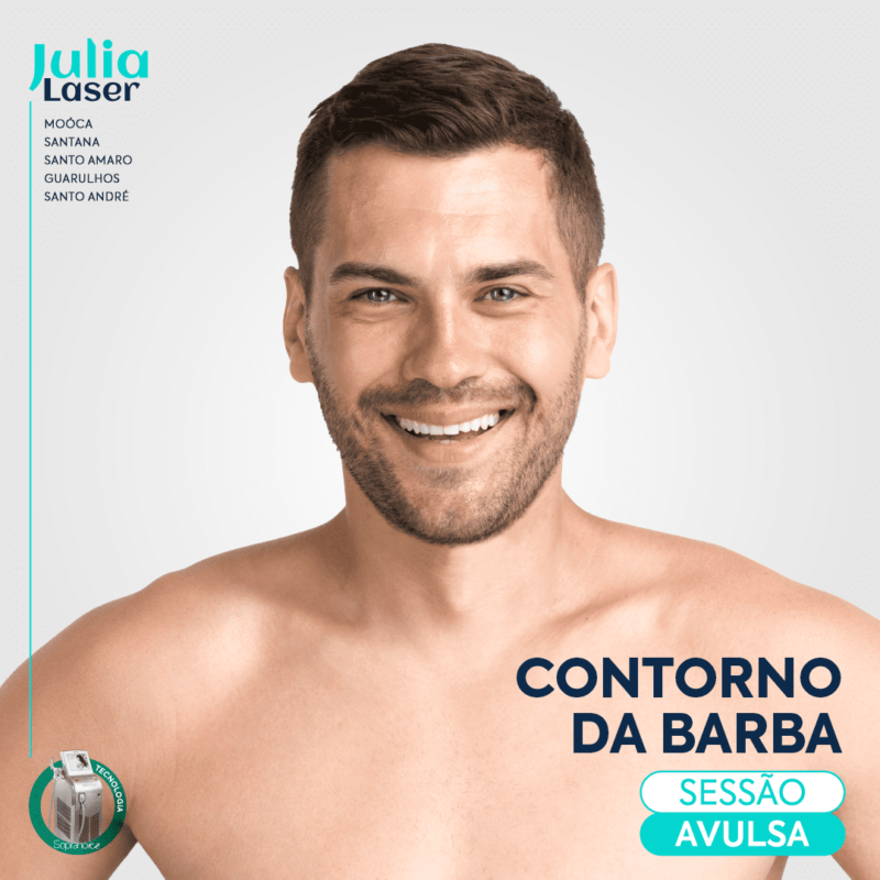 1 SESSÃO AVULSA DEPILAÇÃO CONTORNO DE BARBA
