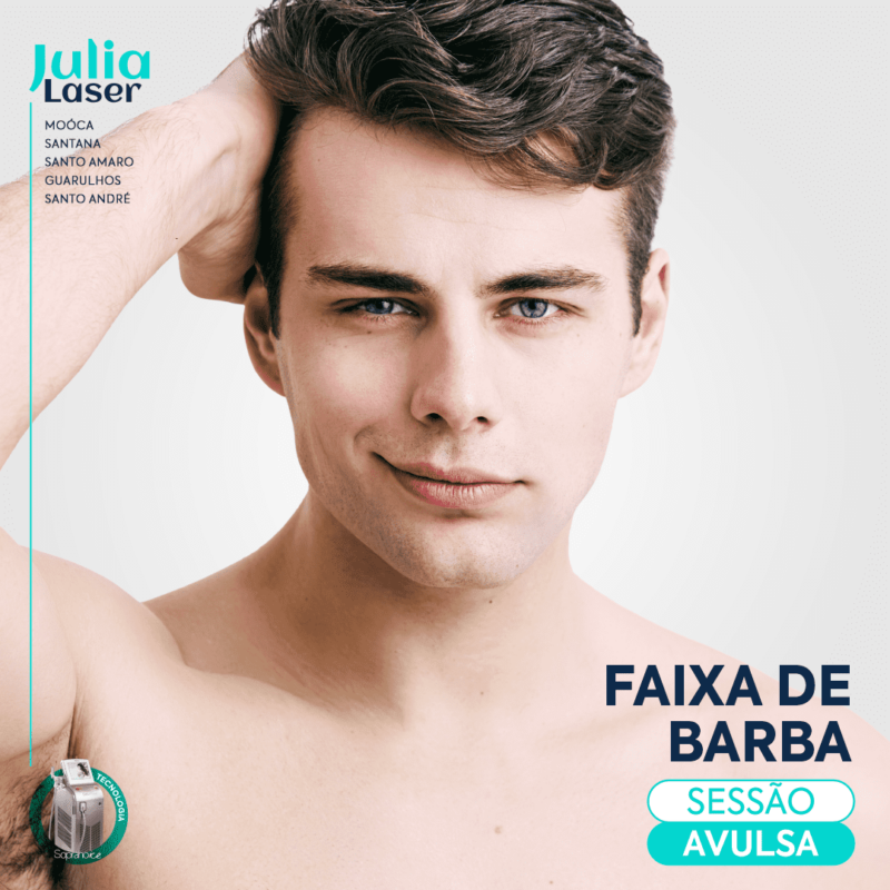 1 SESSÃO AVULSA DEPILAÇÃO FAIXA DE BARBA
