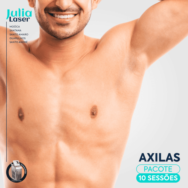 AXILAS MASCULINA PACOTE 10 SESSÕES