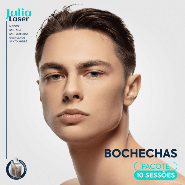 Pacote 10 Sessões Depilação Bochechas Masculinas