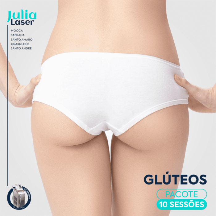 Pacote 10 Sessões Depilação Glúteos Femininos