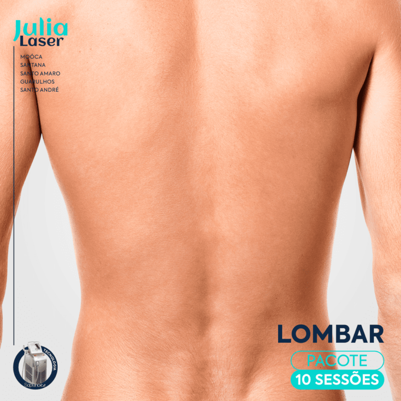 Pacote 10 Sessões Depilação Lombar Masculina