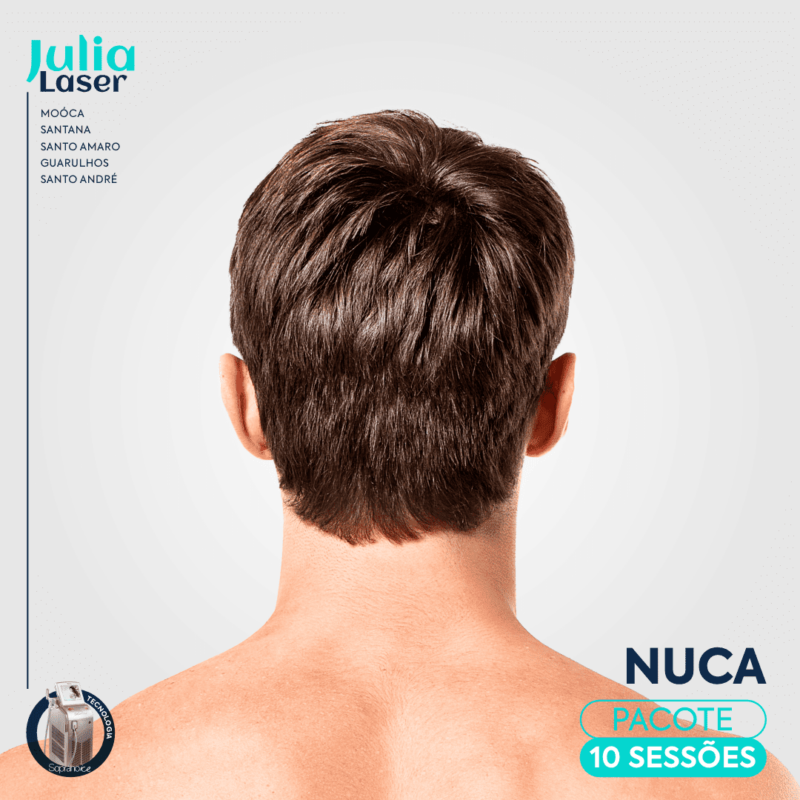 Pacote 10 Sessões Depilação Nuca Masculina