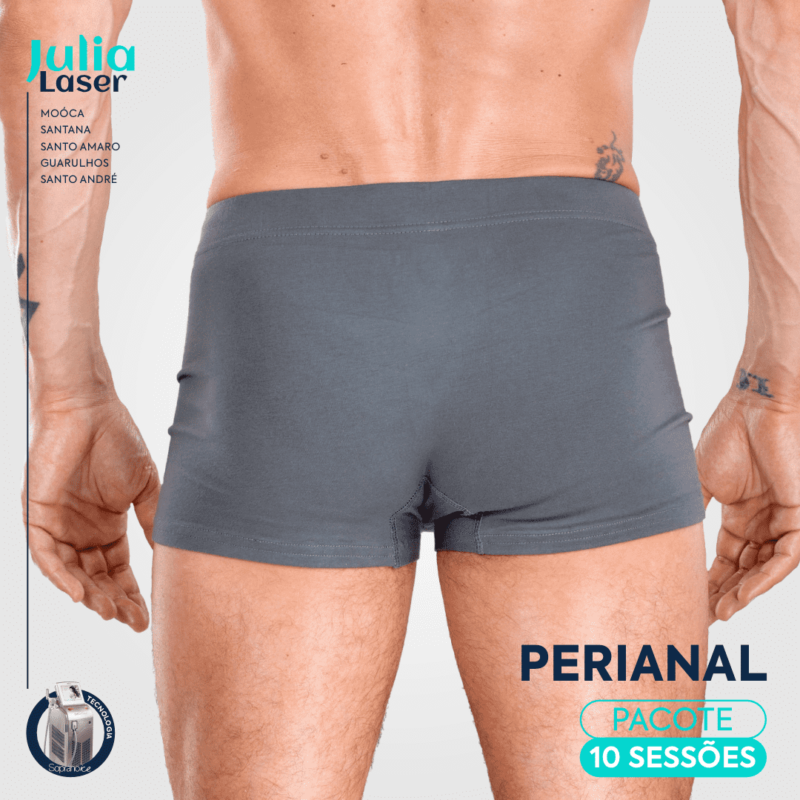 Pacote 10 Sessões Depilação Perianal Masculino
