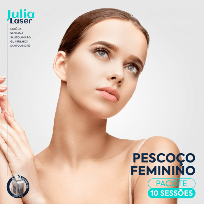 Pacote 10 Sessões Depilação Pescoço Feminino